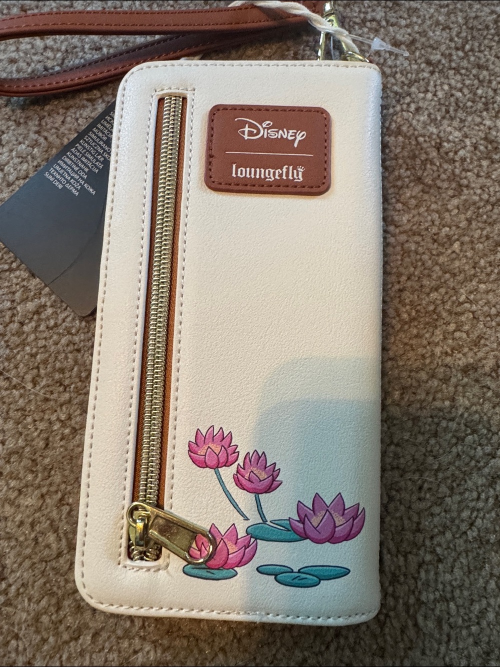 Loungefly Pink and White Tiana Bayou Sunset Wallet - Picture 2 of 4